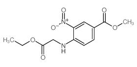 METHYL 4-((2-ETHOXY-2-OXOETHYL)AMINO)-3-NITROBENZOATE Structure