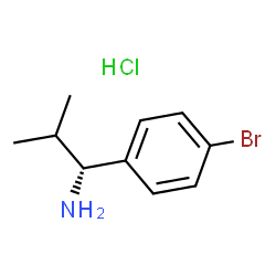 (R)-1-(4-溴苯基)-2-甲基丙-1-胺盐酸盐结构式