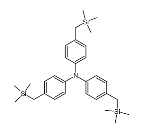 4,4',4''-tris(trimethylsilylmethyl)triphenylamine结构式