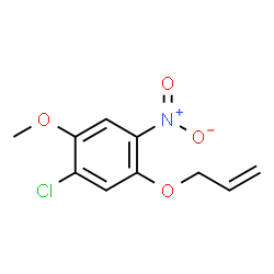 1-(Allyloxy)-5-chloro-4-methoxy-2-nitrobenzene Structure