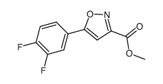 methyl 5-(3,4-difluorophenyl)isoxazole-3-carboxylate Structure