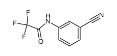 Acetamide, N-(3-cyanophenyl)-2,2,2-trifluoro-结构式