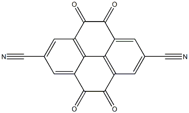 4,5,9,10-tetraoxo-4,5,9,10-tetrahydropyrene-2,7-dicarbonitrile结构式