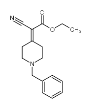 2-(1-苄基-4-哌啶基)-2-氰基乙酸乙酯结构式