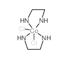 Cobalt(1+),dichlorobis(1,2-ethanediamine-kN,kN')-, (OC-6-22)- (9CI) Structure