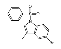 1-(benzenesulfonyl)-5-bromo-3-methylindole Structure