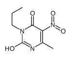 6-methyl-5-nitro-3-propyl-1H-pyrimidine-2,4-dione结构式