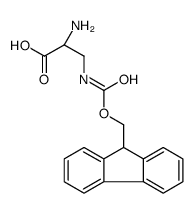 (2S)-2-amino-3-(9H-fluoren-9-ylmethoxycarbonylamino)propanoic acid Structure