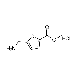 5-(氨基甲基)呋喃-2-甲酸甲酯盐酸盐结构式