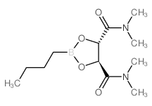 2-丁基-1,3,2-二氧硼戊环-4S,5S-二羧酸双(二甲氨基化合物)结构式