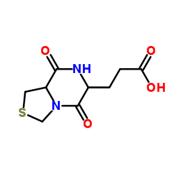 Hexahydro-5,8-dioxo-3H-thiazolo[3,4-a]pyrazine-6-propanoic acid Structure