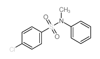 Benzenesulfonamide,4-chloro-N-methyl-N-phenyl- structure