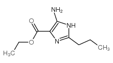 (9ci)-5-氨基-2-丙基-1H-咪唑-4-羧酸乙酯结构式