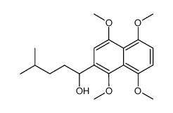 2-(1-hydroxy-4-methylpentyl)-1,4,5,8-tetramethoxynaphthalene Structure