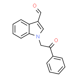 1-(2-oxo-2-phenylethyl)-1H-indole-3-carboxaldehyde Structure