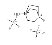 1-氟-4-羟基-1,4-二氮杂双环[2.2.2]辛烷双(四氟化硼)结构式