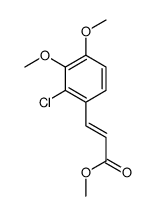 3-(2-氯-3,4-二甲氧基苯基)丙烯酸甲酯结构式