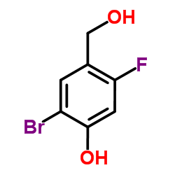 2-Bromo-5-fluoro-4-(hydroxymethyl)phenol Structure