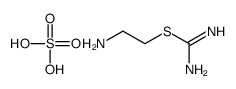 2-aminoethyl carbamimidothioate,sulfuric acid Structure