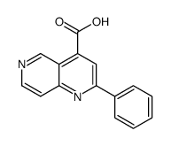2-苯基-1,6-萘啶-4-羧酸结构式