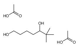 acetic acid,6,6-dimethylheptane-1,5-diol Structure
