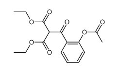 diethyl 2-(2-acetoxy)benzoylmalonate结构式