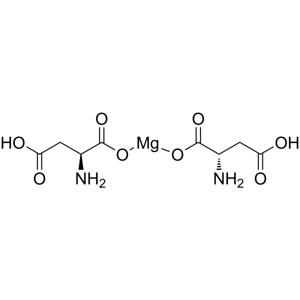 Magnesium dihydrogen di-L-aspartate structure