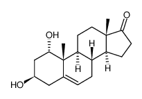 1-hydroxydehydroepiandrosterone结构式