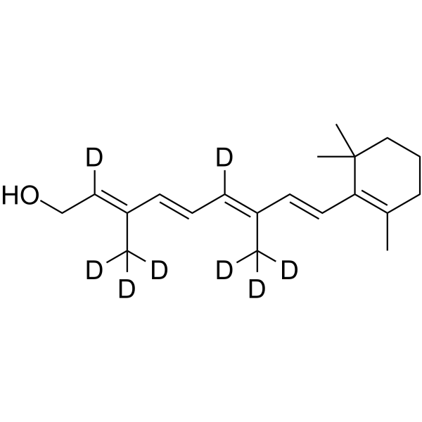 视黄醇 d8结构式