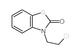 2(3H)-Benzothiazolone,3-(2-chloroethyl)-结构式