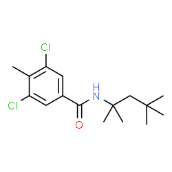 3,5-DICHLORO-4-METHYL-N-(2,4,4-TRIMETHYLPENTAN-2-YL)BENZAMIDE Structure