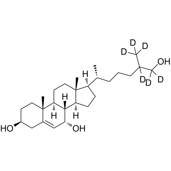 7α,27-Dihydroxycholesterol-d6结构式