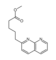 1,8-Naphthyridine-2-pentanoic acid methyl ester结构式