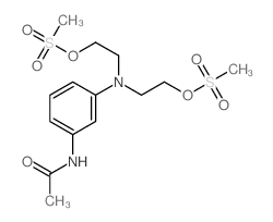 Acetamide,N-[3-[bis[2-[(methylsulfonyl)oxy]ethyl]amino]phenyl]- Structure