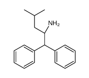 (S)-(-)-2-氨基-4-甲基-1,1-二苯基戊烷结构式