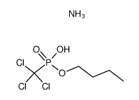 Trichloromethyl-phosphonic acid monobutyl ester; compound with ammonia Structure