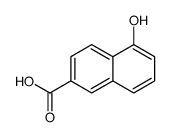 5-hydroxynaphthalene-2-carboxylic acid Structure