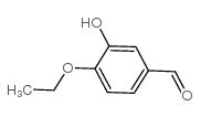 4-乙氧基-3-羟基苯甲醛结构式