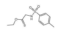 Tosyl-glycin-thion-ethylester Structure