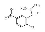 二甲基(2-羟基-5-硝基苄基)溴化锍结构式