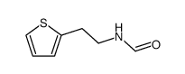 N-[2-(2-噻吩基)乙基]甲酰胺结构式