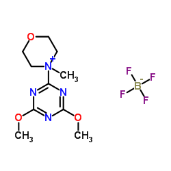 4-(4,6-Dimethoxy-1,3,5-triazin-2-yl)-4-methylmorpholinium tetrafluoroborate Structure