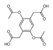 2,5-dihydroxybenzene-1,4-diacetic acid diacetate结构式