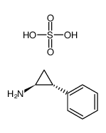 (1S,2R)-2-苯基环丙胺硫酸盐结构式
