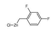 (2,4-difluorobenzyl)zinc (II) chloride Structure