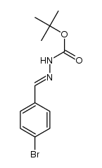 tert-butyl 2-(4-bromobenzylidene)hydrazinecarboxylate结构式