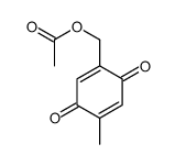 2-Methyl-5-(acetoxymethyl)-p-benzoquinone Structure