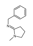 N-(1-methylpyrrolidin-2-ylidene)-1-phenylmethanamine结构式