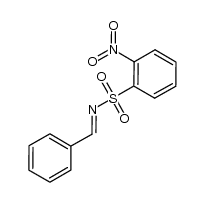 N-benzylidene-2-nitrobenzenesulfonamide结构式