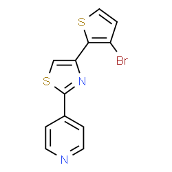 4-[4-(3-Bromo-2-thienyl)-1,3-thiazol-2-yl]pyridine Structure